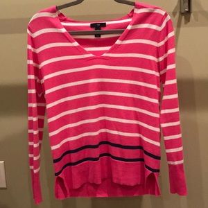 Pink striped sweater